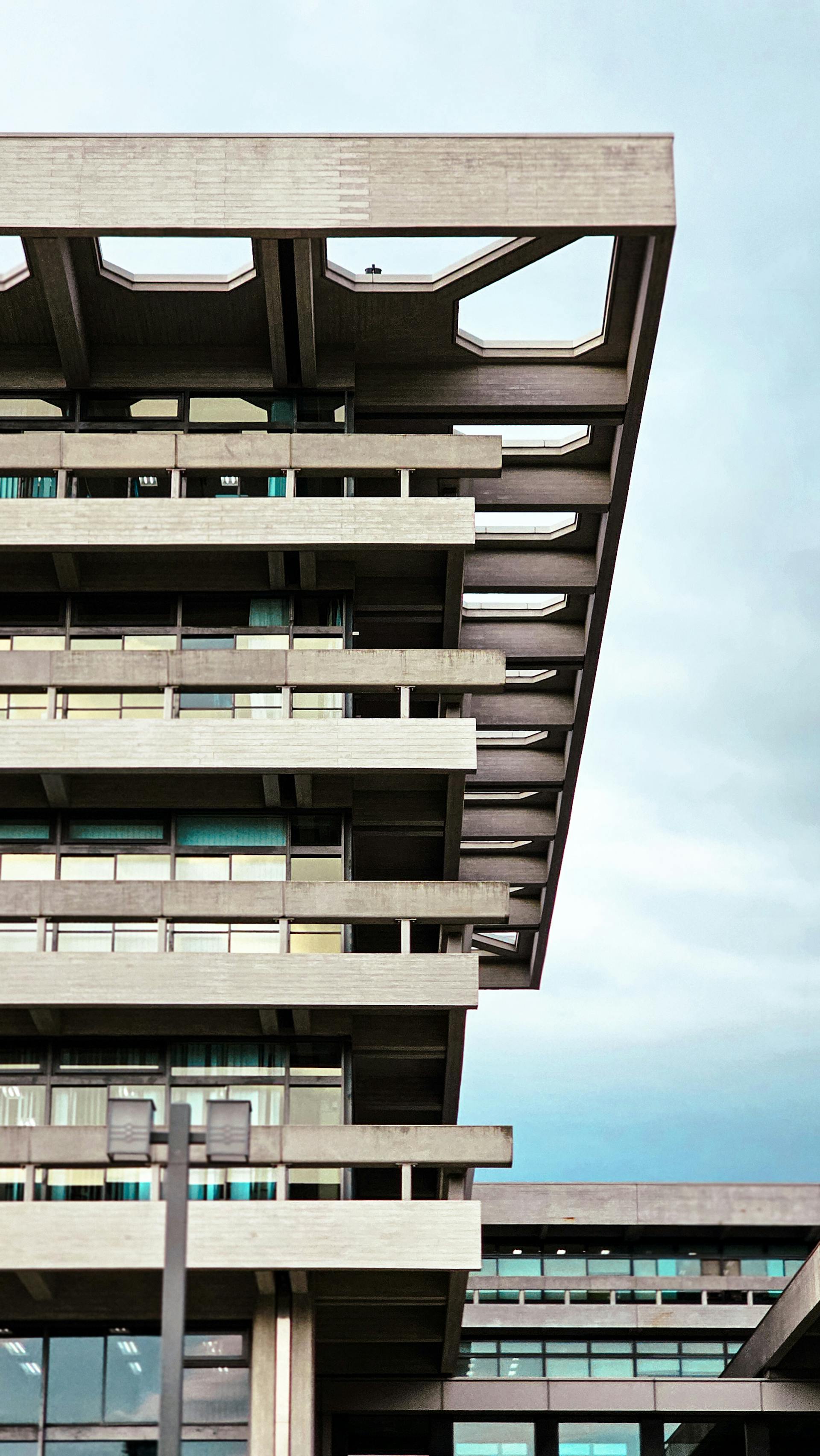 brutalist concrete facade