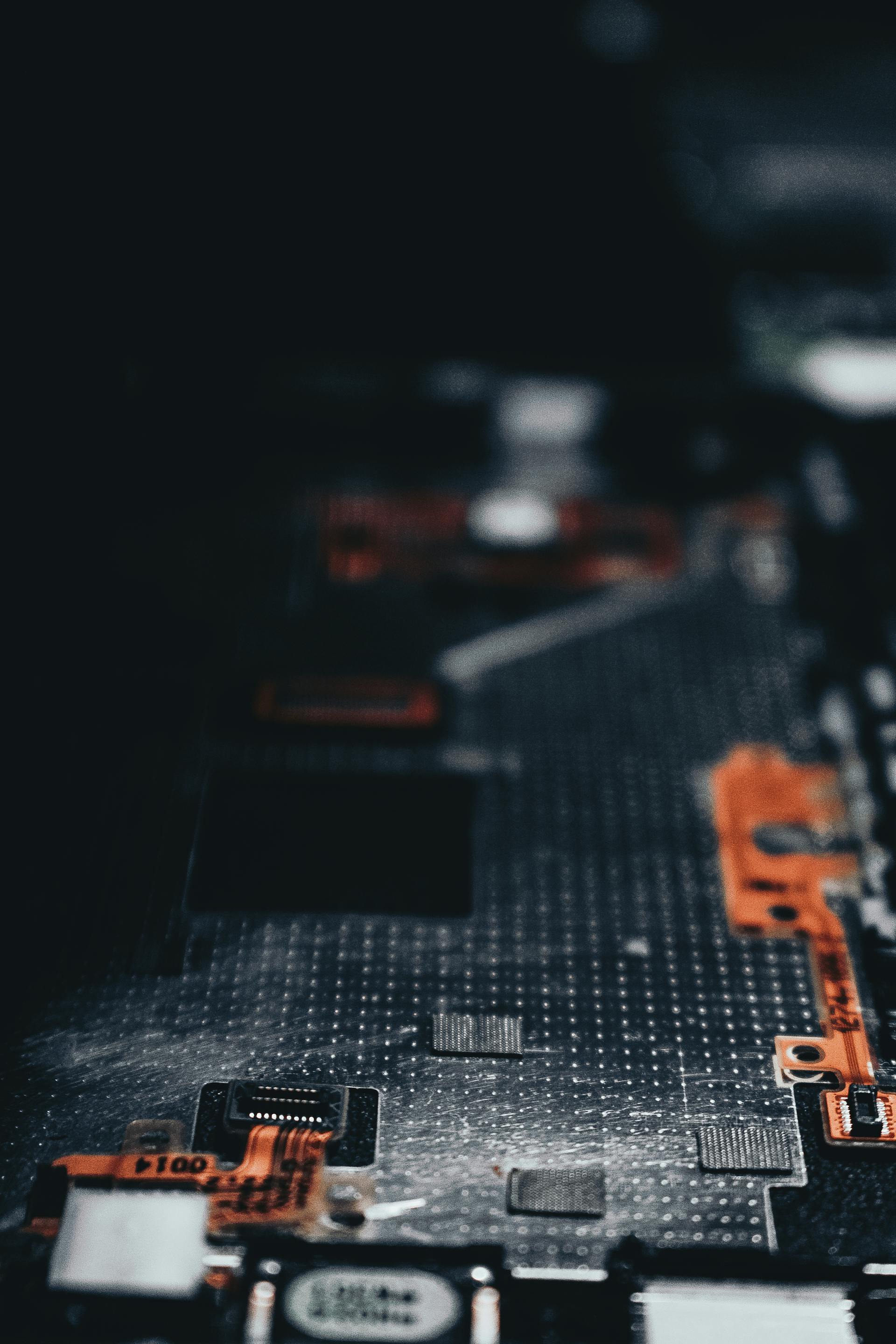circuit board macro, dark substrate